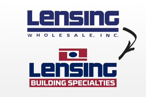 lensing wholesale and lensing building specialties logos